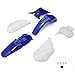 HECASA Plastic Kit Compatible with 2002-2014 Yamaha YZ85 Dirt Pit Bike Motorcycle Parts Body Work Set w/Hardware Side Cover Mudguard Fairing Body Kit (Blue and White)