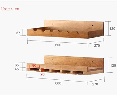 Soporte para botellas RUVOO de madera sólida marrón miniatura 2