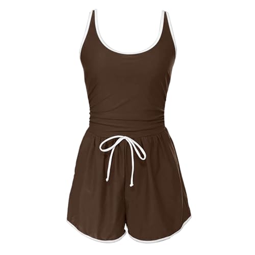 Maillot de bain tankini sportif uni de qualité supérieure femme