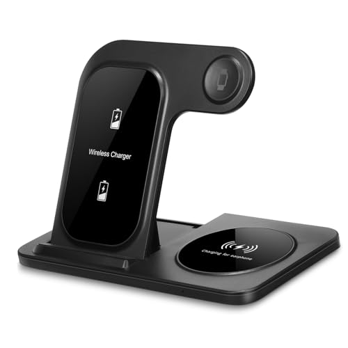 Chargeur sans fil pliable Uonlytech station de charge compacte pour telephone et ecouteurs