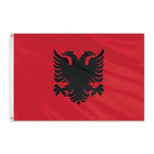 Minyose Bandera de 90x150cm ALB AL Albania Cover