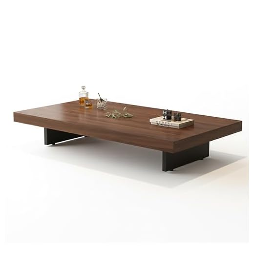 Sleek Modern Rectangular Coffee Table