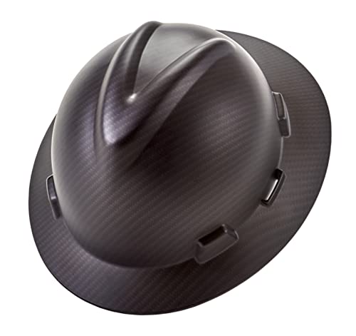 Msa 10204786 Hydro Dip V-Gard Full-Brim Hard Hat With Fas-Trac Iii Ratchet Suspension | Polyethylene Shell, Self Adjusting Crown Straps - Standard Size In Sport Carbon #TOP2