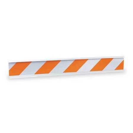 Orange, 2 in Width, 4 Lb Weight,Barricade Beam, 72 in Length, 8 in Height, Polyethylene,2041003191 #1