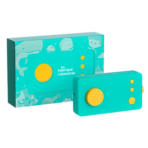 Lunii - Ma Fabrique à Histoires - Modèle 3 - Conteuse pour Enfants de 3 à 8 Ans + Livre Audio de 24 Histoires interactives Inclus - Boîte à Histoires fabriquée en France - Nouveau modèle