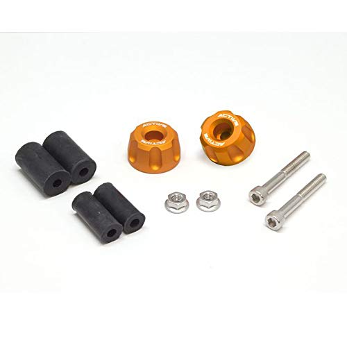 アクティブ(ACTIVE) アルミバーエンド リボルバー マットゴールド φ30-L18 60800230M