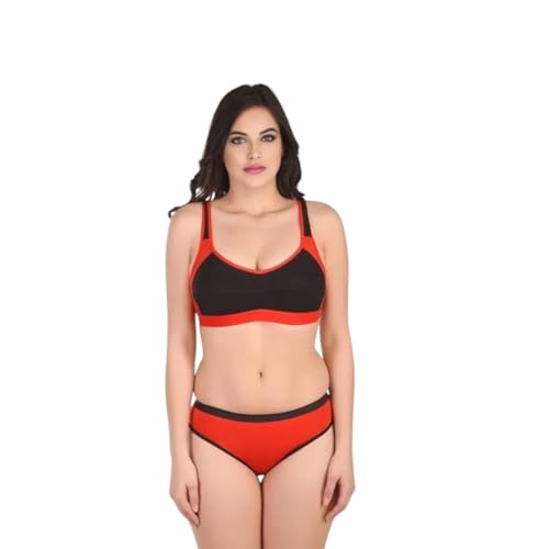 Image of Sports Bra Panty Set for Women, Combo Pack of 1 | Lingerie Set for Women