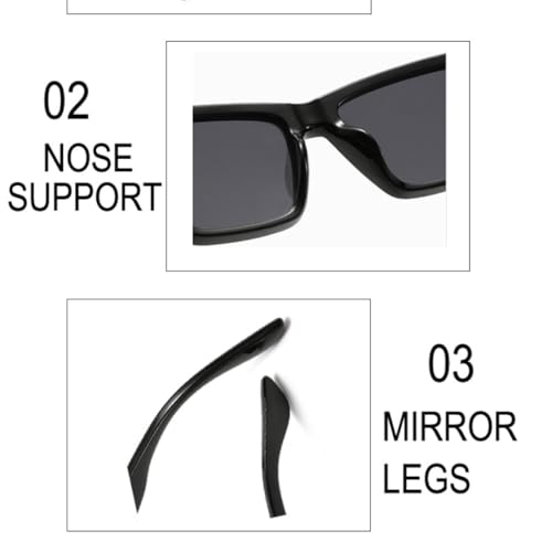 Lunettes de soleil œil-de-chat rétro léopard avec verres dégradés protection UV400 - 3