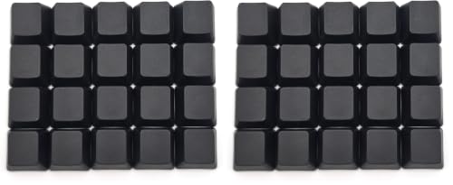 Image of OEM Profile Blank Black Keycaps PBT Material 1U R4 Keycap for MX switches Mechanical Keyboard (Black, 20pcs) (Pack of 2)