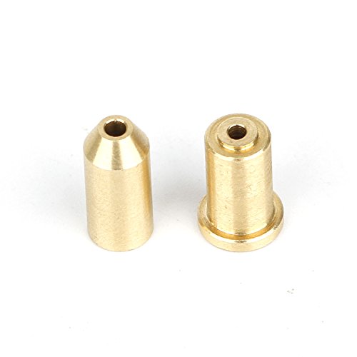 Dual Gas Refill Adapters for ST Dupont Lighter Line 1/2 Gold/Yellow Cap
