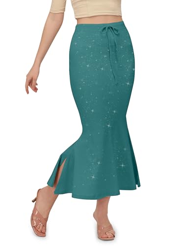 Image of Mehrang Stretchable Shimmer Saree Shapewear Petticoat for Women, Skirts for Women,Shape Wear Dress for Saree