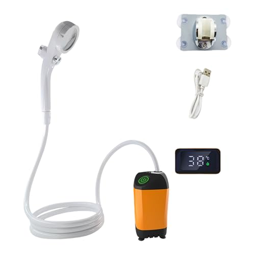 Douche de camping à batterie avec ensemble de douchette portable