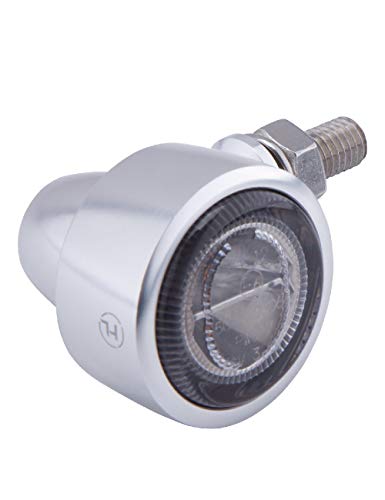 Clignotant LED HIGHSIDER CLASSIC-X1 argent feu de signalisation moto custom - 2