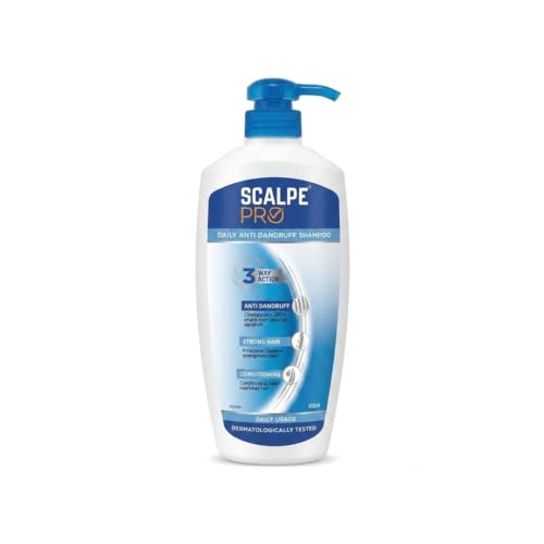 Image of Scalpe Pro Daily Anti-Dandruff Shampoo | Removes Dandruff from Source | Prevents Itching & Irritation | Scalpe Science | Climbazole Formulation | Dermatologically Tested | For Women & Men | 650ml