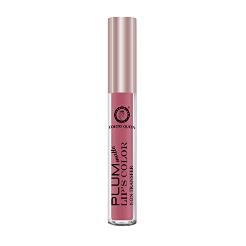 Image of Colors Queen Plum Matte Non Transfer, Water Proof, Liquid Lipstick (21 - Rose Pink, 7ml)
