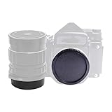 p67 pro3 se 1. Questo copriobiettivo posteriore+tappo corpo fotocamera ha due parti; tappo corpo fotocamera viene utilizzato quando si ripone il corpo della fotocamera o dopo che l'obiettivo è stato rimosso dal corpo della fotocamera. Aiuta a mantenere la polvere dal meccanismo della fotocamera. L'altra parte posteriore del copriobiettivo viene utilizzata quando si ripone l'obiettivo o dopo che l'obiettivo è stato rimosso dalla fotocamera. Aiuta a mantenere la polvere dal meccanismo dell'obiettivo.