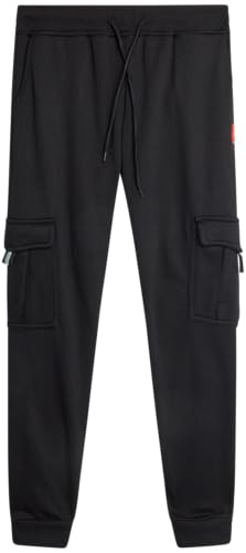 Bobcat Boys' Sweatpants - Soft Fleece Pull On Athletic Cargo Pants with Pockets and Adjustable Drawstring (Sizes: 8-18)
