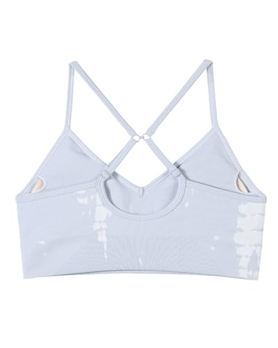 Image of AUROLA Serpent Seamless Sports Bras for Women,Backless Padded Strappy Workout Gym Yoga Crop Tops