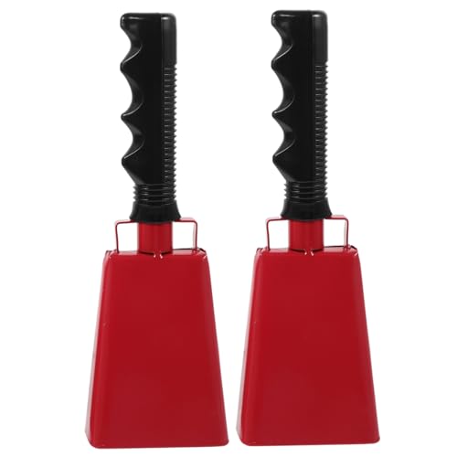 ifundom Large Bell for Sporting Events 2pcs Football Cowbells Hand Bell Noisemakers