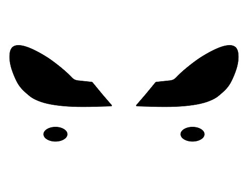 Rvinyl Headlight Tint Covers Compatible with Mercedes-Benz SL-Class 2009-2012 (Coupe/Convertible) - Smoke