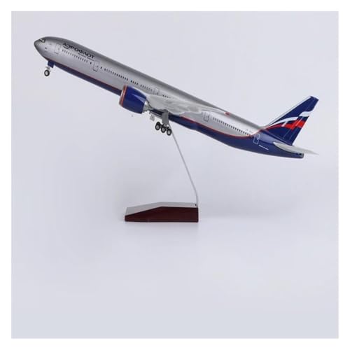 Modelo de avión de resina B777 escala 1/157 de 47CM sin luz réplica decorativa