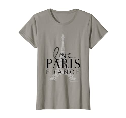 Mujer LOVE PARIS FRANCE WITH EIFFEL TOWER - CAMISETA MODA MUJER Camiseta