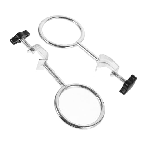 ULTECHNOVO 2pcs Laboratory Accessories Support Stand Ring Retort Clamp Iron Material Resistant Equipment Random Color