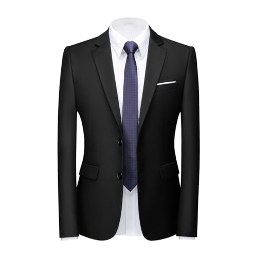 Iynnijoy Men's Casual Suit Jacket Slim Fit 2 Button Sports Coat Daily Business Blazer for Wedding Prom Party Dinner
