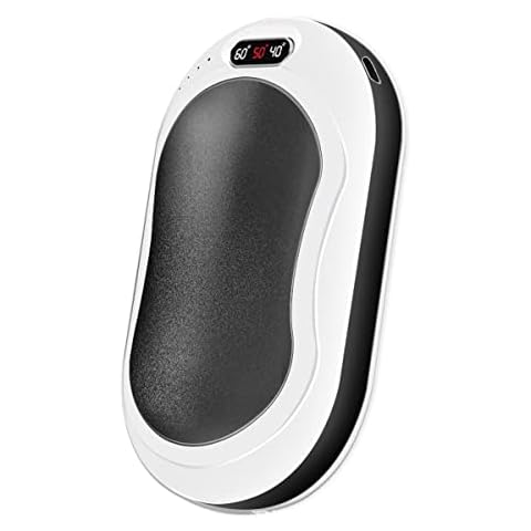 Hand Warmers, Rechargeable 10000mAh Hand Warmers Reusable with Temperature Display, Portable 3 Levels Heating Warmers Winter Gifts for Family (Black) Cover