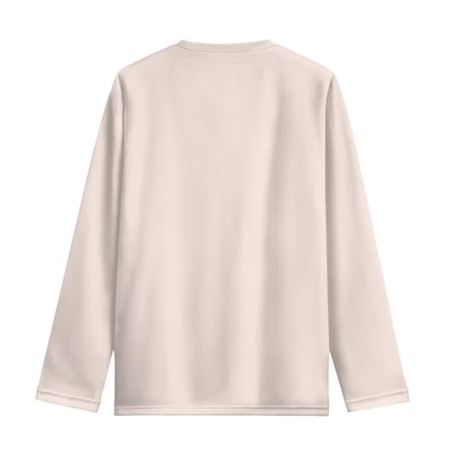 Image of Girls Long Sleeve Shirts Casual Crewneck Soft T-shirts for Girls 3-16 Years Old
