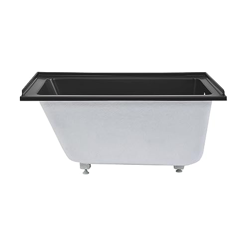 Image of Swiss Madison Voltaire 48 inch x 32 inch Right-Hand Drain Alcove Bathtub in Matte Black