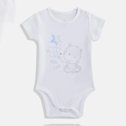 Image of Mothercare Boys Gift Set 6-Piece Cotton Short Sleeve Multicoloured