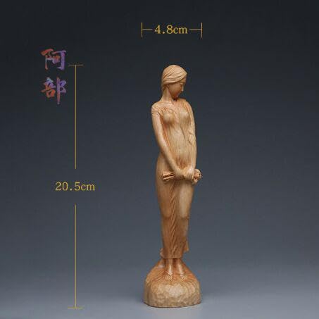 Amazon.co.jp: 木彫 置物 美人像 美女像 彫刻 ギフト用 文遊び工芸品 