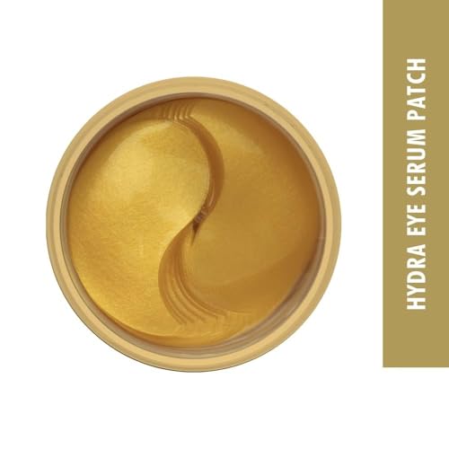 Image of Hydra Eye Serum Patch Vitamin C Gold | Treats Dark Circles, Fine Lines And Wrinkles | Enriched With Collagen And Aloe Vera Extract | Shade -Vitamin-C Gold, 60 Pcs|
