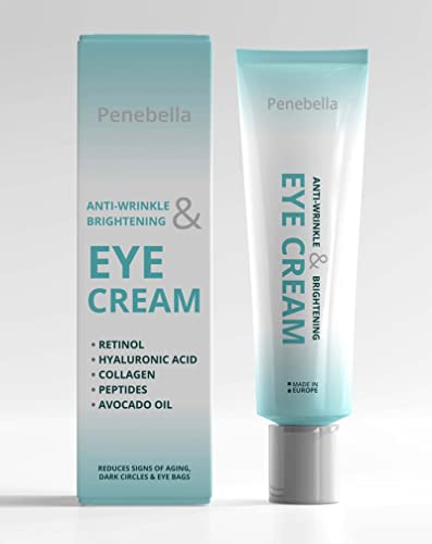 PENEBELLA Eye Cream - Under Eye Cream for Dark Circles and Puffiness - Hyaluronic Acid Hydrating Eye Cream
