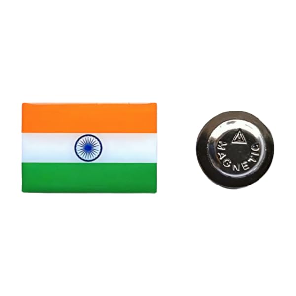 Kizzi® Indian Flag Brass Lamination Lapel Brooch With Magnet Pin For Unisex (B08R6H39NR) Amazon Price History, Amazon Price Tracker