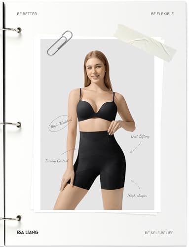 Esa Liang Shapewear Tummy Control for Women Body Shaper High Waisted Shorts
