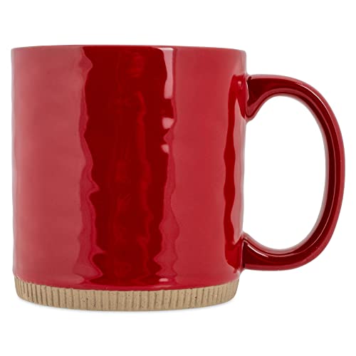 Elanzedesignshighglossrawclaybottom15ounceceramicstonewarecoffeemugssetof4red  Urban Country Home Decor Elanze designs high gloss raw clay bottom 15 ounce ceramic stoneware coffee mugs set of 4 red  urban country home decor