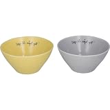 山加商店(Yamakasyoten) Lisa Larson(リサ ラーソン)ボウル 鉢 皿 13cm ペアセット stroll ストロール イエロー/グレー 日本製 LL90ー79