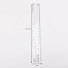 Chris.W 20 Pack Clear Plastic Ruler 8 Inch Straight Ruler Flexible Ruler with Inches and Metric for School Classroom, Home, or Office (Clear)