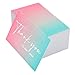 RXBC2011 Thank You For Your Order Cards 2x3.5 Inch Pack of 100 Gradient in Pink and Aqua Rainbow Style