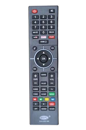 Image of Foxsky /Hyger /Skywall Smart LED /LCD TV China /Chinese Assembled TV Remote | No Voice Command | with Prime Video & YouTube Hotkeys - Exactly Same Remote Will Work Only (China LED 185)