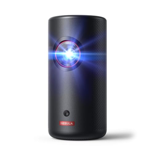 NEBULA Capsule 3 Laser, Outdoor Portable Mini Wi-Fi Smart TV Projector, Upgraded with Google TV...