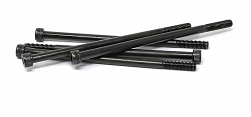 Image of iexcell 5 Pcs M8 x 160mm Partially Threaded Thread Pitch 1.25 mm Alloy Steel 12.9 Grade Hex Socket Head Cap Screws Bolts Kit, Black Oxide Finish