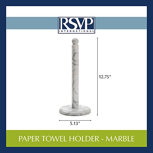 Rsvp International Kitchen Collection Countertop Paper Towel Holder, Marble 5.13 X 12.75 #TOP4