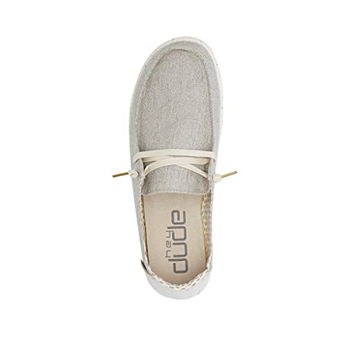 Image of HEYDUDE Women's Wendy Chambray | Women's Shoes | Women's Lace Up Loafers | Comfortable & Light-Weight