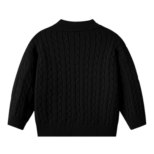 Kids Boys School Zip Up Sweaters Trendy Warm Fleece Pullover Sweatshirts Fall Winter Long Sleeve Crewneck Sweater4