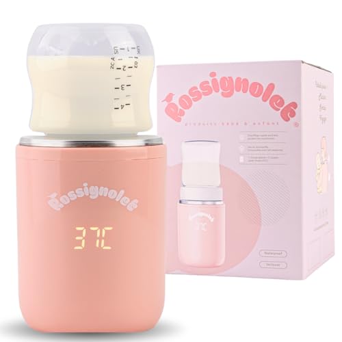 Rossignolet® Chauffe-Biberon Nomade Lait Maternel | Sans fil rechargeable | Chauffe Rapide en 4min...