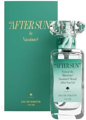 "AFTER SUN" Eau de Toilette by Vacation Sunscreen, Scent of Vacation After Sun Aloe Vera Gel, Travel Body Mist for Women & Men, Fresh Tropical Perfume, Beach Summer Perfume, 1 Fl. Oz.
