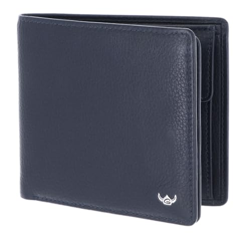 Porte-monnaie sécurisé RFID Golden Head Capri cuir bleu marine 1134
